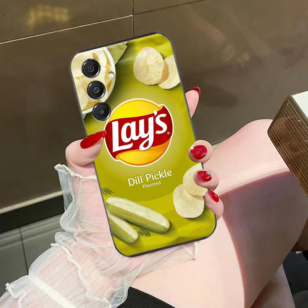 Food Snacks Quotes - スナックフードポテトL-Lay'Sスマホケース サムスンA07 A06 A05S A04 A03