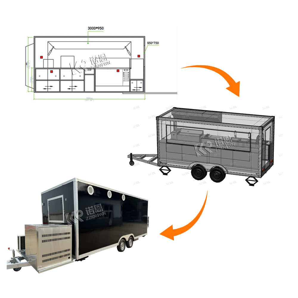 移動式屋台車（コンセッション、ファーストフード、ピザ、BBQ - Food With Snacks のレビューと価格