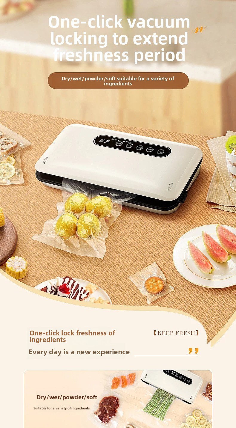 ミニ真空シーラーマシン自動家庭用食品シーリングマシン、スナッ - Food With Snacks のレビューと価格