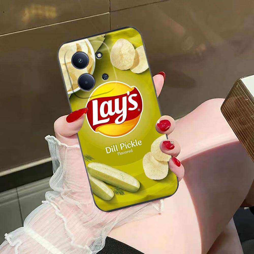 スナックフードポテトL-Lay'Sカバー携帯電話ケース Re - Food Snacks Quotes のレビューと価格