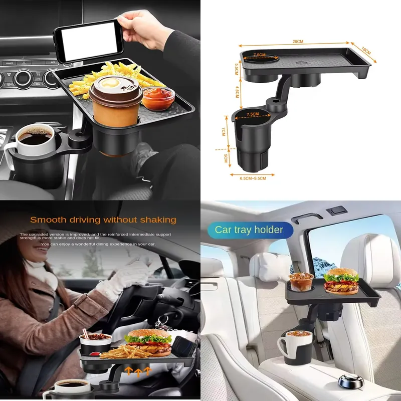 車用カップホルダーエキスパンダー多機能ドリンクホルダー、フー - Food With Snacks のレビューと価格